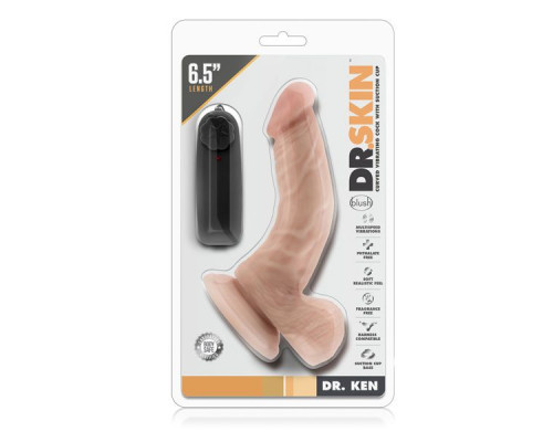 Заказать Телесный вибратор Dr. Ken - 16,5 см.