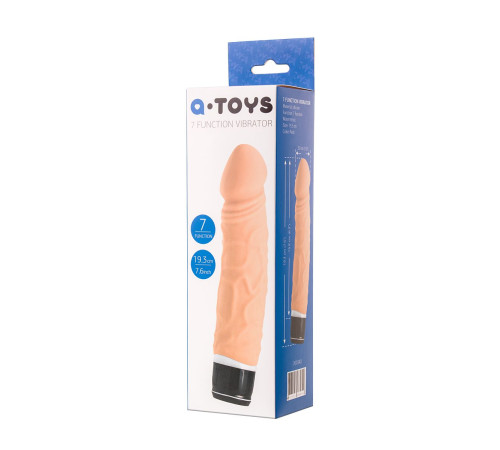 Реалистичный телесный вибратор A-Toys - 19,3 см. Реалистичный телесный вибратор A-Toys - 19,3 см.