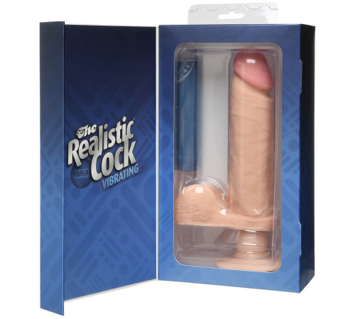 Вибромассажер-реалистик на присоске The Realistic Cock ULTRASKYN Vibrating 8”- 23,5 см. Вибромассажер-реалистик на присоске The Realistic Cock ULTRASKYN Vibrating 8”- 23,5 см.