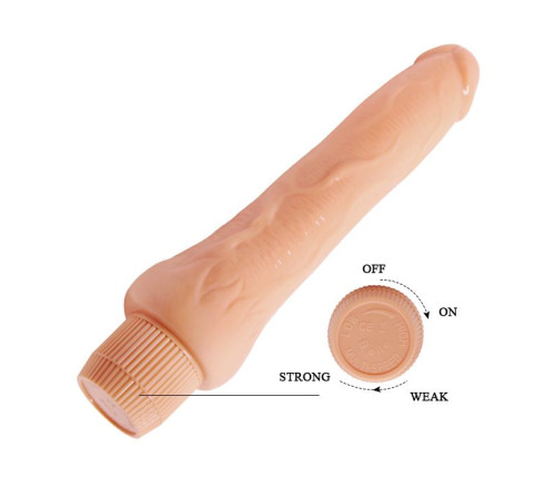 Телесный вибратор-реалистик Dryad - 25 см.