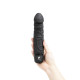 Заказать Черный вибратор-реалистик 6.5 Girthy Realistic Vibrator - 19 см.