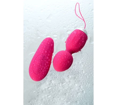 Розовые виброшарики TELLA с пультом-стимулятором