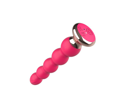 Заказать Розовый вибратор-ёлочка Mini Vibrator с пультом ДУ - 19 см.