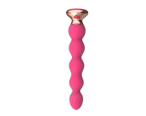 Заказать Розовый вибратор-ёлочка Mini Vibrator с пультом ДУ - 19 см.