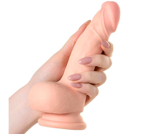 Реалистичный перезаряжаемый вибратор REALSTICK ELITE VIBRO с пультом ДУ - 18,5 см.