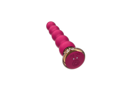 Заказать Розовый вибратор-ёлочка Mini Vibrator с пультом ДУ - 19 см.