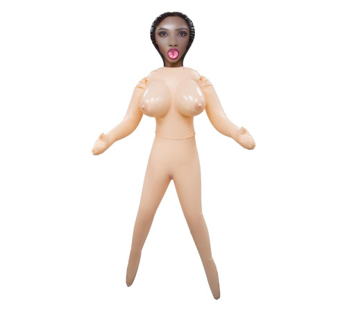 Телесная надувная секс-кукла с 3 любовными отверстиями