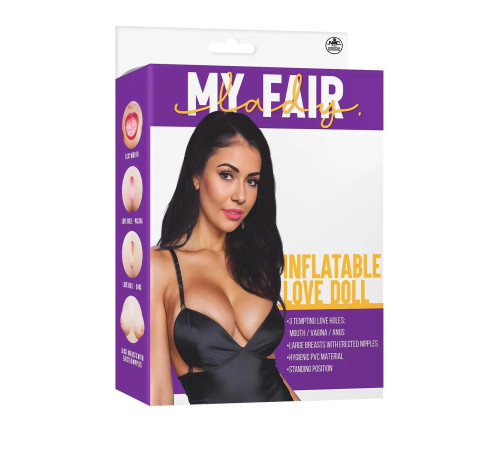 Телесная надувная секс-кукла с 3 любовными отверстиями