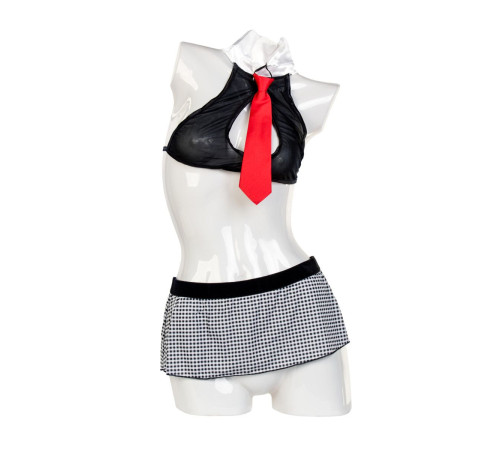 Надувная секс-кукла с реалистичной головой в костюме учительницы