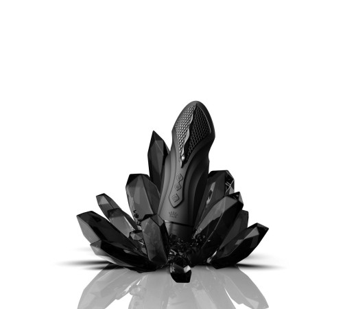 Черная секс-машина с функцией нагрева, насадками и присоской Sesh