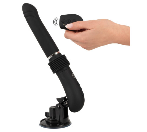 Черная секс-машина с пультом ДУ RC Fucking Machine 2.0