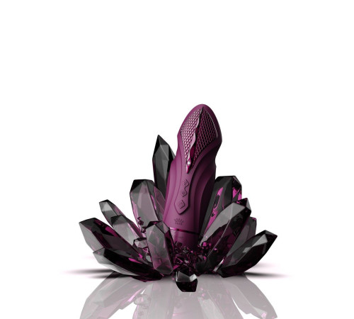 Фиолетовая секс-машина с функцией нагрева, насадками и присоской Sesh