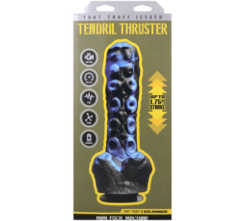 Черно-синяя мини-машина на присоске Tendril Thruster - 21,6 см. Черно-синяя мини-машина на присоске Tendril Thruster - 21,6 см.