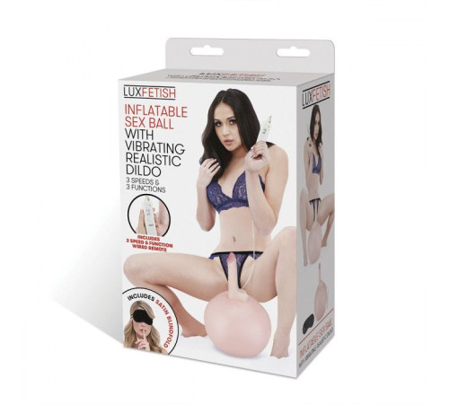 Надувной секс-мяч с реалистичным вибратором