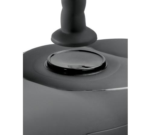 Черное надувное кресло с платформой для фиксации дилдо Body Dock Inflatable Love Seat