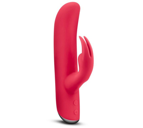 Красный перезаряжаемый вибромассажёр VILAIN BIANCA BERRY - 18 см.