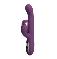 Фиолетовый вибромассажёр-кролик Dee - 23,9 см.