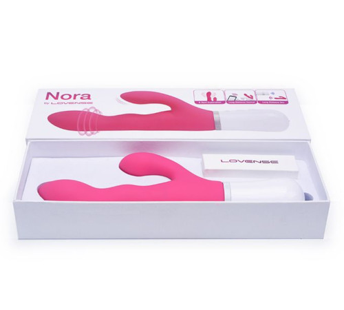 Революционный вибратор с дистанционным управлением Nora New - 20 см.