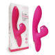 Заказать Розовый вибратор-кролик с вакуумной стимуляцией 5’’ Silicone Suction Kiss - 20,3 см.