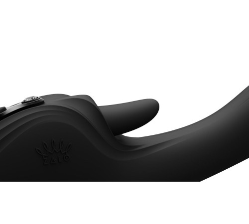 Черный вибростимулятор-кролик с функцией нагрева Ares - 24,6 см.