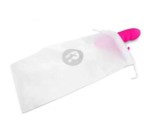 Розовый вибромассажер с клиторальной стимуляцией Clitoral Suction Rabbit - 24,5 см.