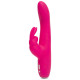 Заказать Розовый перезаряжаемый вибратор Rabbit Slimline Curve Rechargeable - 24 см.