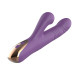 Фиолетовый вибратор-кролик с возвратно-поступательной стимуляцией