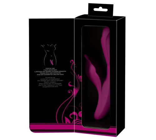 Лиловый вибратор-кролик 4 Function Vibrator - 24 см.