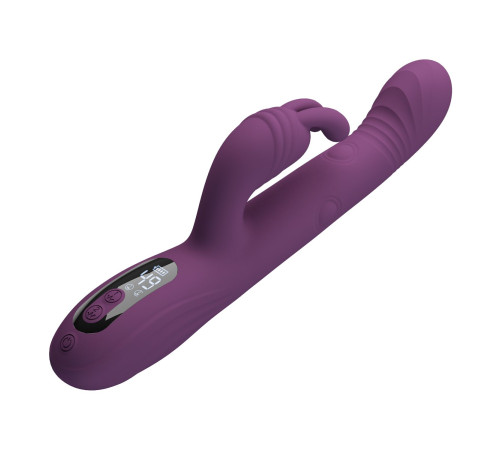 Фиолетовый вибромассажёр-кролик Dee - 23,9 см.