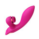 Заказать Розовый вибратор-кролик с вакуумной стимуляцией 5’’ Silicone Suction Kiss - 20,3 см.