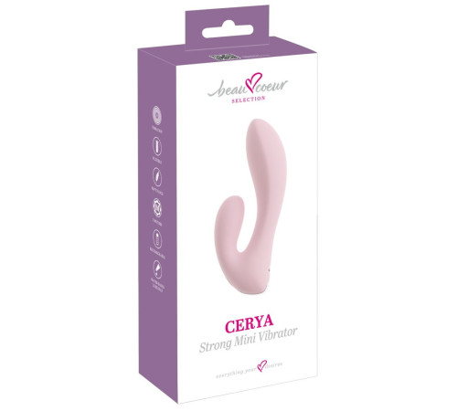 Розовый мини-вибратор CERYA Strong Mini Vibrator - 14 см.