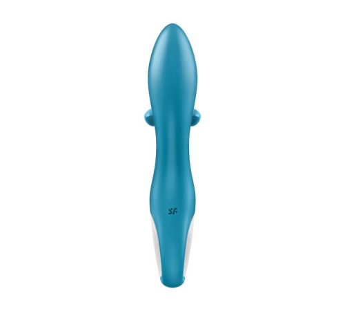 Бирюзовый вибратор-кролик Embrace Me - 21,2 см. Бирюзовый вибратор-кролик Embrace Me - 21,2 см.
