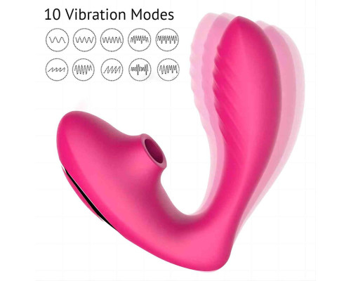 Заказать Розовый вибромассажер Clitoral Sucking Vibrator OG для стимуляции клитора и точки G