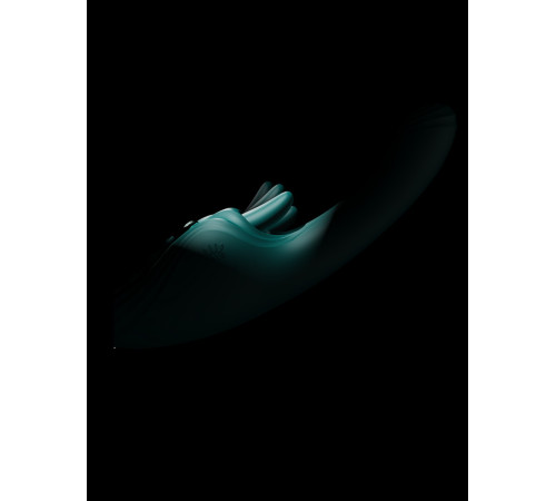 Зеленый вибростимулятор-кролик с функцией нагрева Ares - 24,6 см.