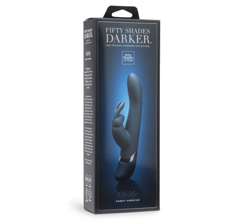Тёмно-синий вибратор Oh My USB Rechargeable Rabbit Vibrator - 25,4 см. Тёмно-синий вибратор Oh My USB Rechargeable Rabbit Vibrator - 25,4 см.