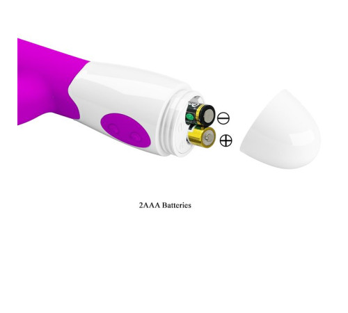 Лиловый вибратор-кролик Centaur - 20,6 см.