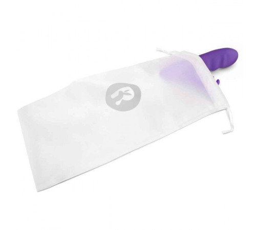 Фиолетовый вибромассажер с клиторальной стимуляцией Clitoral Suction Rabbit - 24,5 см.