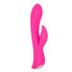 Заказать Ярко-розовый вибромассажер-кролик 5 Silicone Ripple Passion - 19,1 см.