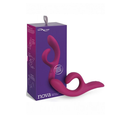 Фиолетовый вибратор-кролик We-Vibe Nova 2 - 20,5 см.