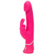 Заказать Розовый вибратор-кролик Realistic Dual Density Rechargeable Rabbit Vibrator - 25,5 см.