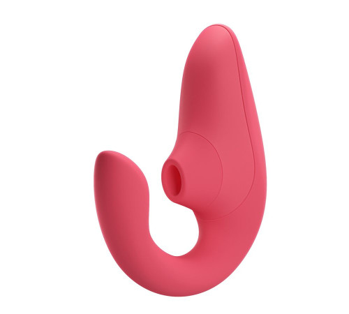 Розовый вибромассажер для двойной стимуляции Womanizer Blend