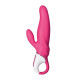 Заказать Ярко-розовый вибратор Satisfyer Mr. Rabbit с клиторальным отростком - 22,1 см.