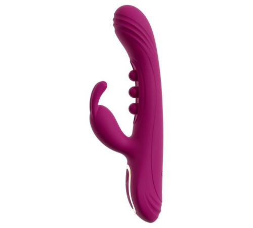 Лиловый вибратор-кролик 2 Function Vibrator Squirting - 22,5 см.