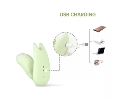 Заказать Зеленый вибратор Magic Motion Umi - 9,5 см.