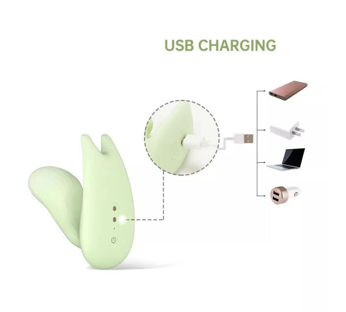 Зеленый вибратор Magic Motion Umi - 9,5 см. Зеленый вибратор Magic Motion Umi - 9,5 см.