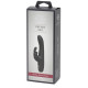 Заказать Черный вибратор с клиторальным отростком Greedy Girl Slimline Rabbit Vibrator - 22,8 см.