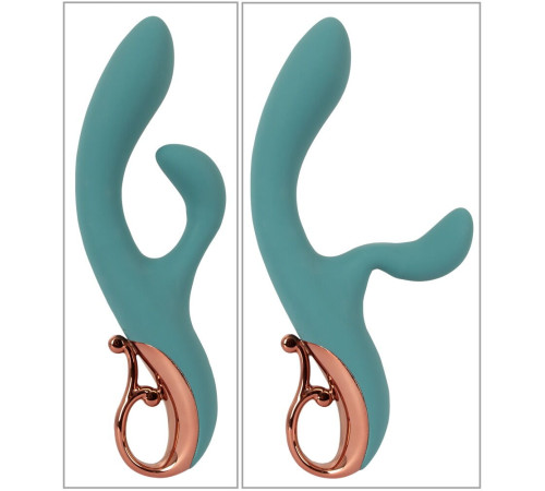 Бирюзовый вибратор-кролик The Magician Rabbit Vibrator - 22,5 см.