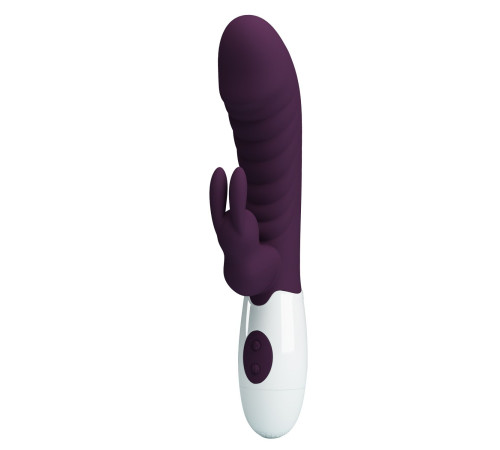 Фиолетовый вибратор-кролик Naughty Bunny - 19,8 см. Фиолетовый вибратор-кролик Naughty Bunny - 19,8 см.