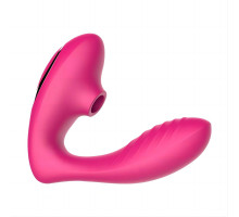 Розовый вибромассажер Clitoral Sucking Vibrator OG для стимуляции клитора и точки G