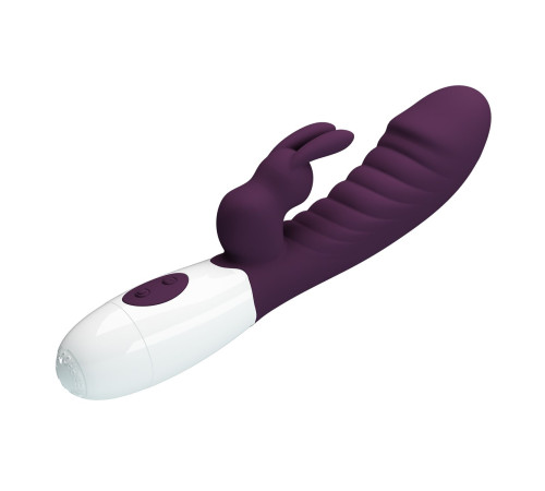 Фиолетовый вибратор-кролик Naughty Bunny - 19,8 см. Фиолетовый вибратор-кролик Naughty Bunny - 19,8 см.